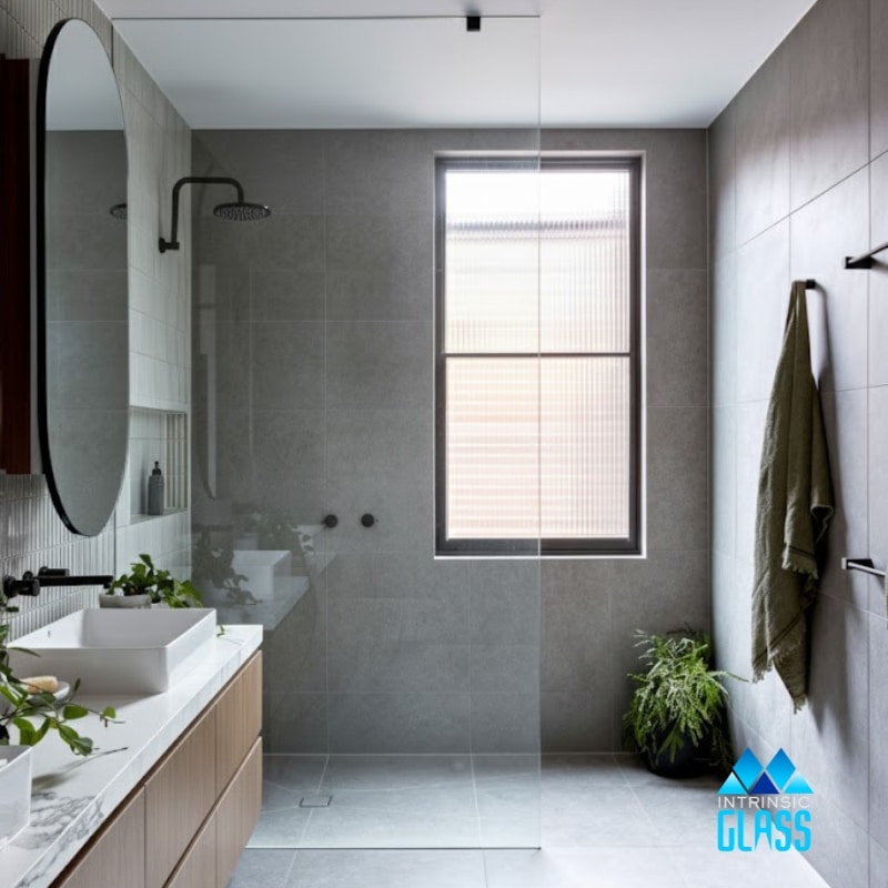 Frameless shower screen Central Coast NSW with professional team handling glass installation